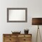 Country Barnwood Non-Beveled Custom Framed Bathroom Vanity Wall Mirror